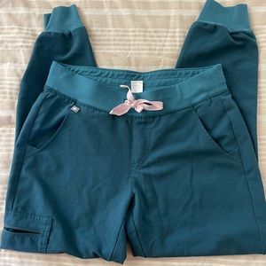 FIGS Carribean blue zamora jogger small petite